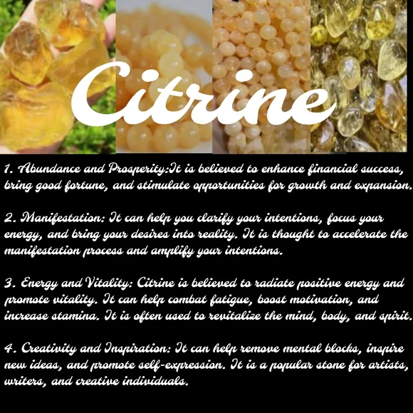 Rose Gold Hematite and Citrine Natural Stone Bracelet - Picture 2 of 4